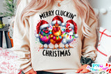 Merry Cluckin' Christmas | Sublimation PNG