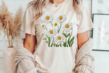 Faux Embroidery Daisies | PNG Sublimation File