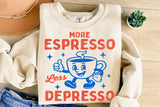 More Espresso Less Depresso | Funny SVG Cut File