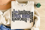 Postal Worker Word Art | SVG Cut File