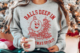Balls Deep In Christmas Spirit | Funny Christmas SVG Cut File