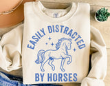 Easily Distracted By Horses | Funny SVG Cut File