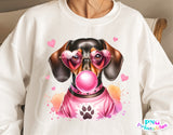 Dachshund Blowing Bubble | PNG Sublimation File