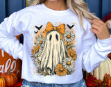 Sheet Ghost with Bow | Halloween Sublimation PNG