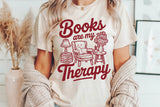 Books Are My Therapy | Book SVG Cut File