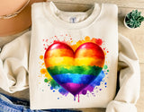 Rainbow Heart | LGBTQ Pride PNG File