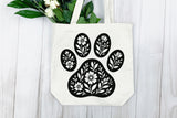 Floral Paw Print | SVG Cut File