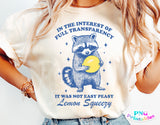 Funny Vintage Raccoon | PNG Print File