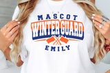 Winter Guard Template 005 | Color Guard SVG