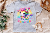 Birthday Girl Dragon | PNG Print File