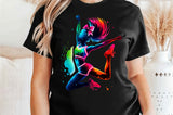 Neon Cheerleader | PNG Sublimation File