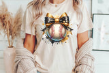 Baseball With Bow | PNG Sublimation File