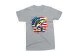 Bass Fish and American Flag | Fishing PNG Print File