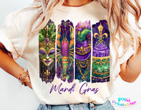 Mardi Gras Strokes | PNG Sublimation File