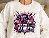 Tackle Cancer Football Pink and Navy | PNG Sublimation File