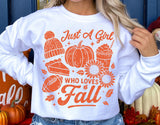 Just a Girl Who Loves Fall | Fall SVG Cut File