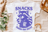 Snacks Make Me Nicer | Toddler SVG Cut File