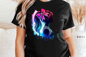 Neon Cheerleader | PNG Sublimation File