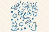 Cheerleader Mom Doodle | SVG Cut File