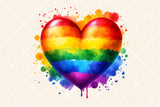 Rainbow Heart | LGBTQ Pride PNG File