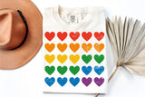Pride Flag Hearts | LGBTQ Pride PNG File