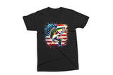 Bass Fish and American Flag | Fishing PNG Print File