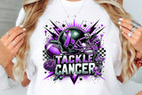 Tackle Cancer Football Purple | PNG Sublimation File