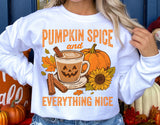 Pumpkin Spice And Everything Nice | Fall Sublimation PNG