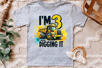 Third Birthday Construction Truck | PNG Print File