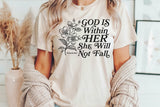 God is Within Her | Christian SVG Cut File