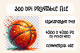 Sequin Basketball | PNG Print File