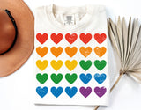Pride Flag Hearts | LGBTQ Pride PNG File