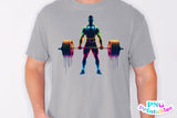 Powerlifting Male Silhouette | PNG Sublimation File