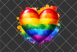 Rainbow Heart | LGBTQ Pride PNG File