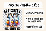 Bullsheet Moo I Mean Boo | Halloween Sublimation PNG