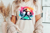 Softball Silhouette Neon | PNG File