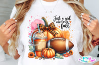 A Girl Who Loves Fall | Fall Sublimation PNG