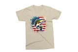 Bass Fish and American Flag | Fishing PNG Print File
