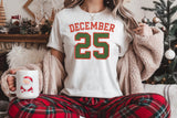 December 25 Faux Crochet | Christmas Sublimation PNG