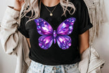 Crystal Purple Butterfly | PNG Sublimation File