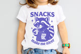 Snacks Make Me Nicer | Toddler SVG Cut File