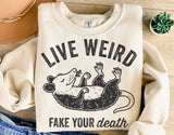 Live Weird | Funny PNG Print File