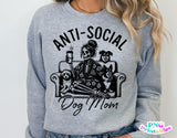 Anti-social Dog Mom | PNG Sublimation File