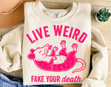 Live Weird | Funny PNG Print File