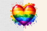 Rainbow Heart | LGBTQ Pride PNG File