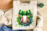 Baseball With Bow | PNG Sublimation File