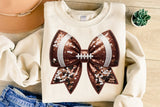 Football Coquette Bow | PNG Sublimation File