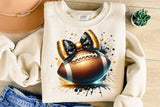 Black and Gold Football | PNG Sublimation File