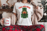 Faux Embroidery Y'all Are Nuts | Christmas Sublimation PNG