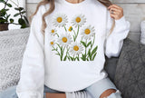 Faux Embroidery Daisies | PNG Sublimation File